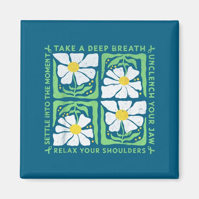 In May We Wear Green Mental Health Awareness  Magnet (Vorne)