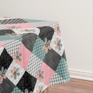 In mehrfarbigen Farben Patchwork rustikales Muster Tischdecke