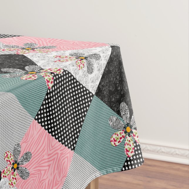 In mehrfarbigen Farben Patchwork rustikales Muster Tischdecke (Beispiel)