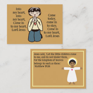 In mein Herz Herr Jesus  Visitenkarte