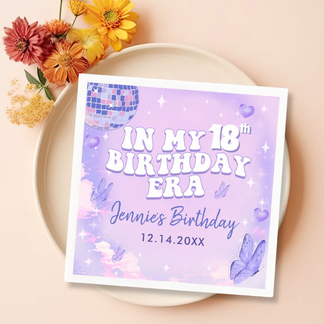 In meinem 18. Geburtstag-Party Serviette (Von Creator hochgeladen)