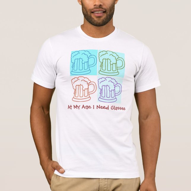 In meinem Alter brauche ich Brille T-Shirt (Vorderseite)