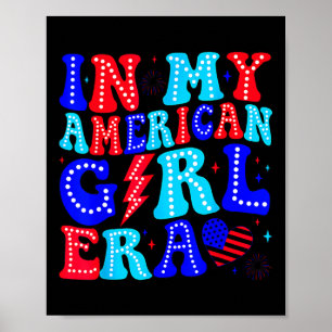 In meinem amerikanischen Mädchen Zeitalter Retro 4 Poster