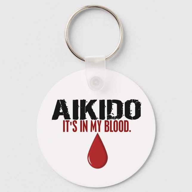 In meinem Blut AIKIDO Schlüsselanhänger (Vorderseite)