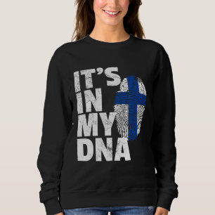 In meinem DNA-Finnland Flaggenland Sweatshirt