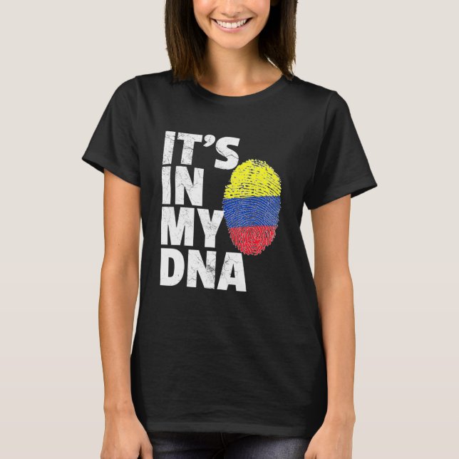 In meinem DNA-kolumbianischen Flaggenstaat ist sei T-Shirt (Vorderseite)