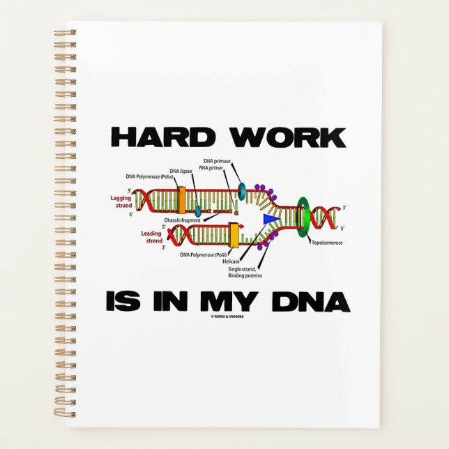 In meinem DNA-Molekularbiologie-Spaß ist harte Arb Planer (Vorderseite)