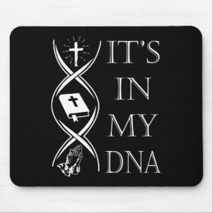 In meinem DNA-Vertrauen Gott Jesus Christlichen Gl Mousepad