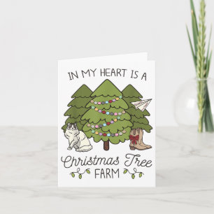 In meinem Herzen ist ein Weihnachtsbaum Weihnachte Karte