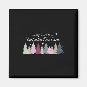 In meinem Herzen ist eine Weihnachtsbaumfarm Taylo Magnet