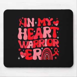 In Meinem Herzen Krieger Ära Rotes Band Herzkrankh Mousepad