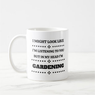 IN MEINEM KOPF BIN ICH GARTEN - Tasse für Gärtne