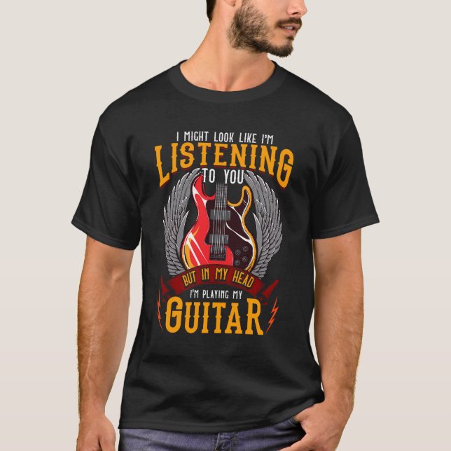 In meinem Kopf spiele ich Gitarre T-Shirt (Vorderseite)