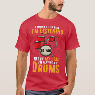In meinem Kopf spiele ich mein Drums Drummer Spric T-Shirt