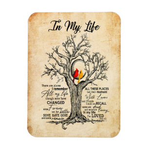 In meinem Leben  Ich erinnere mich an all mein Leb Magnet