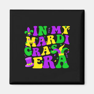 In meinem Mardi Gras Era Festival Retro Carnival H Magnet