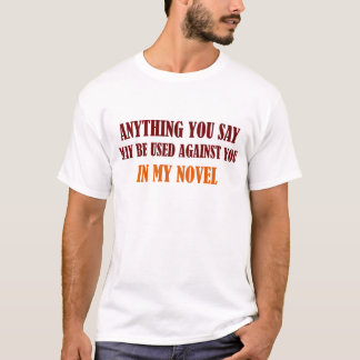 In meinem neuen T - Shirt (braune Beschriftung)