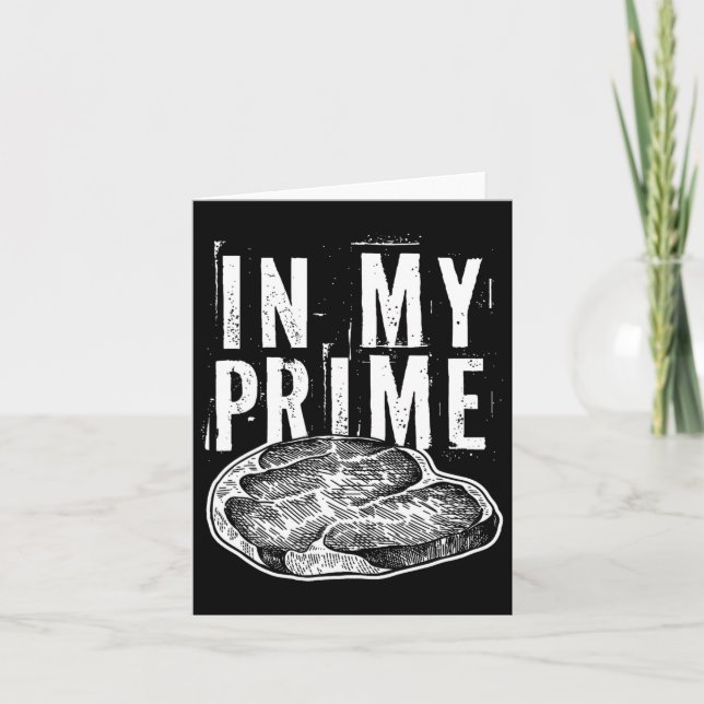 In meinem Prime Beef Fleisch schneiden für Steak F Karte (Vorderseite)