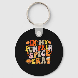 In meinem Pumpkin Gewürz Era Funny Groovy Fall Vib Schlüsselanhänger