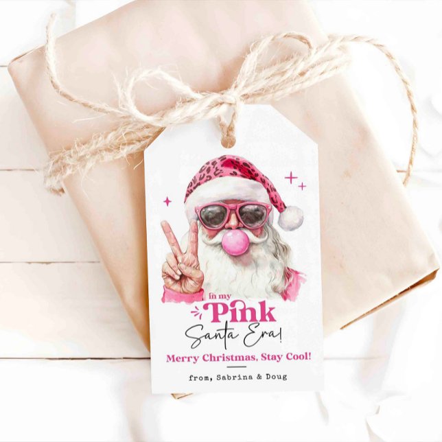 In meinem rosa Santa Era trendy Pink Weihnachten Geschenkanhänger (Von Creator hochgeladen)