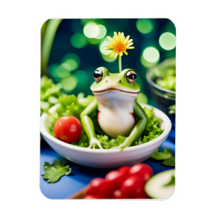 In meinem Salat ist ein Frosch Magnet