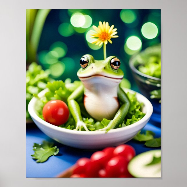 In meinem Salat ist ein Frosch Poster (Vorne)