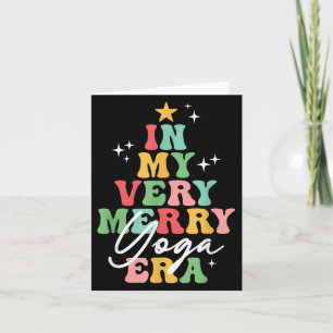 In meinem sehr frohen Yoga Era Yogi Weihnachtsbaum Karte