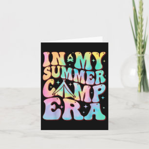In meinem Sommerlager Ära Groovy Gefärbte Krawatte Karte
