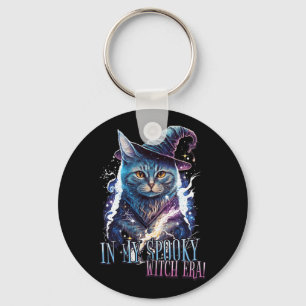 In meinem Spooky Hexenmeisterchen Halloween Cat-Ko Schlüsselanhänger