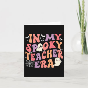In meinem Spooky Lehrer Era Ghost Halloween Retro Karte