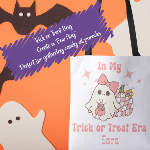 In meinem Trick oder Treat-Zeit Retro Halloween Tasche