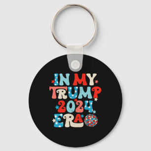 In meinem Trump 2024 Era Disco Groovy Retro Funny  Schlüsselanhänger