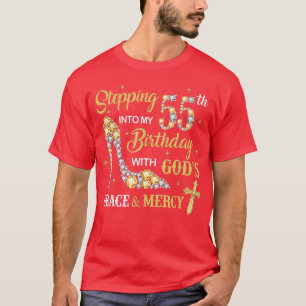 In meinen 55. Geburtstag mit Gottes Gnade und T-Shirt