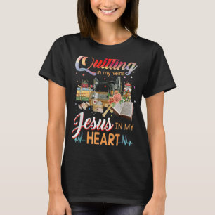 In meinen Adern Jesuss in meinem Herzen aufhören T-Shirt