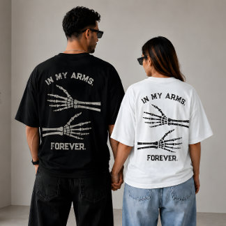 In Meinen Armen Für Immer Skelett Hände Passendes T-Shirt