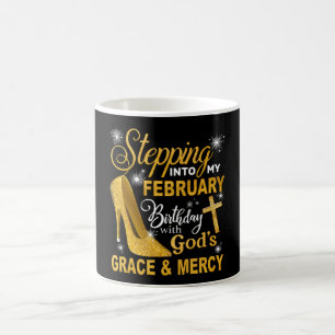 In meinen Februar-Geburtstag mit Gottes Gnade tret Kaffeetasse