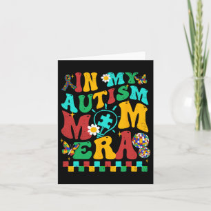 In meiner Autismus-Mama Era Groovy Puzzle Piece Re Karte