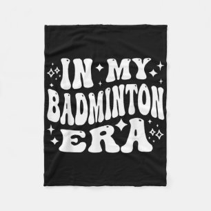 In meiner Badminton-Ära - Lustiger Federball Fleecedecke