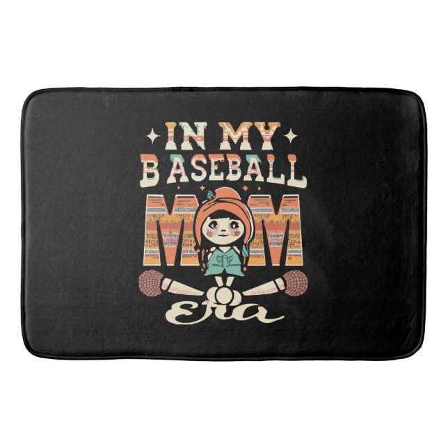 In meiner Baseball-Mama Badematte (Vorderseite)