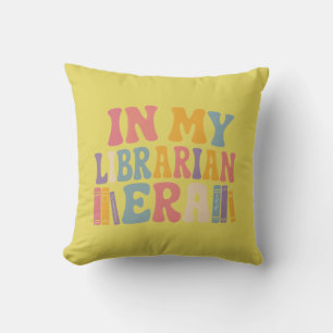 In meiner Bibliothekars-Ära Retro Groovy Buchliebh Kissen