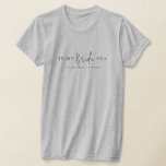 In meiner Bride-Ära Moderne Minimalistische Verlob T-Shirt<br><div class="desc">In meiner Bride-Ära Moderne Minimalistische Zukunft Frau Verlobung Fiancee T - Shirt mit benutzerdefiniertem Text</div>