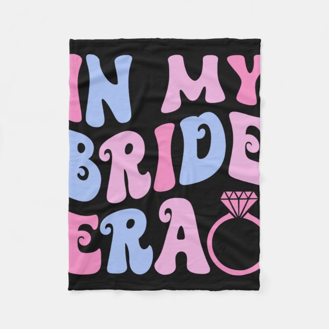 In meiner Bride-Ära Wedding Brautparty Verlobung B Fleecedecke (Vorderseite)
