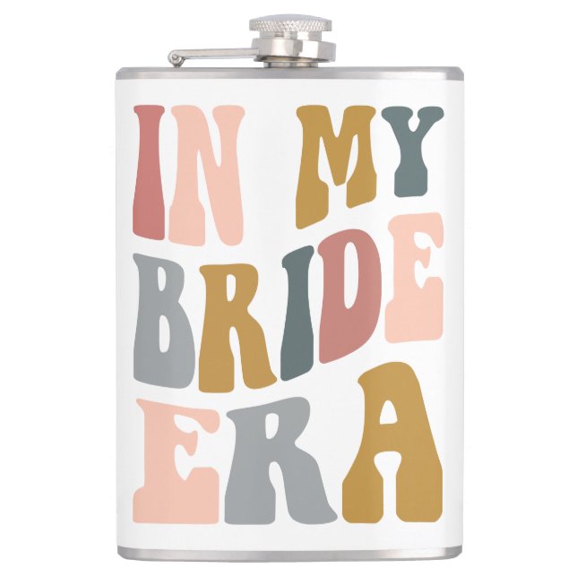 In meiner Bride Era Boho Wedding Geschenk Flachmann (Vorderseite)