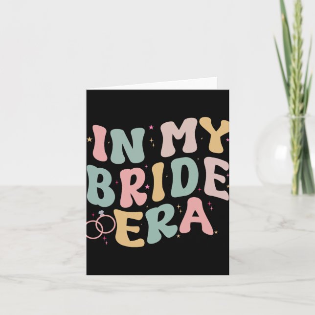 In meiner Bridgezeit Hochzeit Verlobung sie zu sei Karte (Vorderseite)