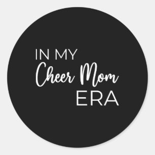 In meiner Cheer-Mom-Ära Cheerleading-Mama  Runder Aufkleber
