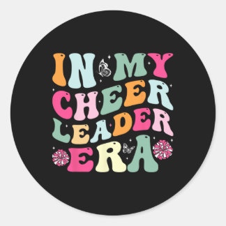 In Meiner Cheerleader-Ära Cheer Coach Cheerleading Runder Aufkleber