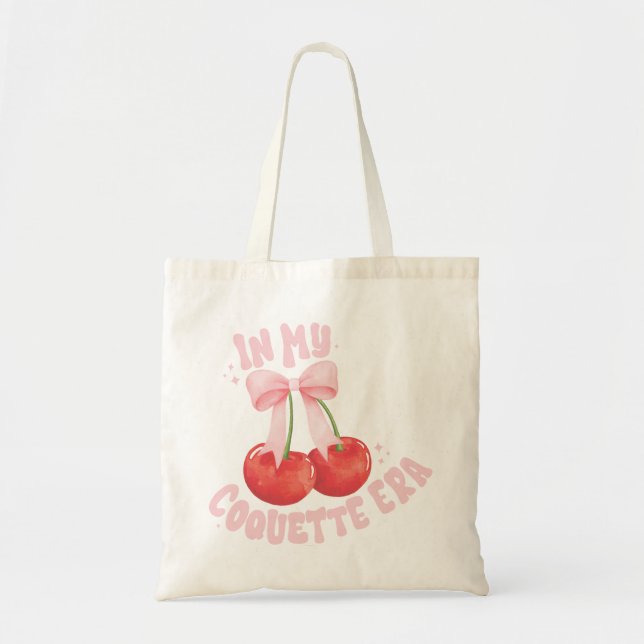 In meiner Coquette Ära Cherries Pink Bow Tragetasche (Vorne)