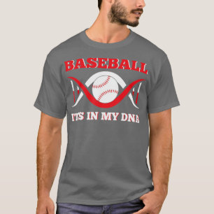 In meiner DNA Baseball Apparel Funny Baseball Futt T-Shirt