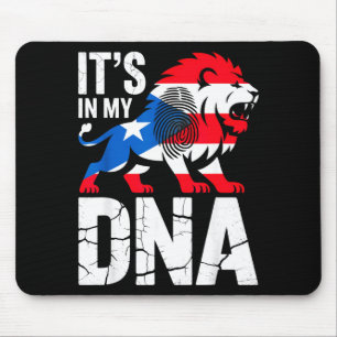 In meiner DNA brüllender Löwe in Puerto Rico rican Mousepad