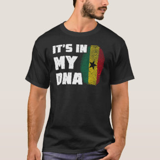 In meiner DNA-Ghana-Flag Fingerprint Männer Frauen T-Shirt